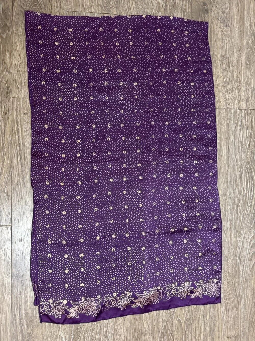 Purple Silk Scarf Wrap  22